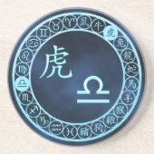 Libra/Tiger Getränkeuntersetzer (Vorne)