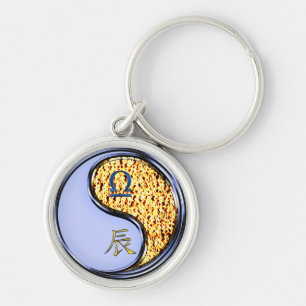 Libra und Feuerdrache Schlüsselanhänger