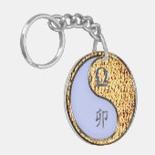 Libra und Feuerkaninchen Schlüsselanhänger (Vorderseite links)