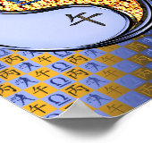 Libra und Feuerpferd Poster (Ecke)