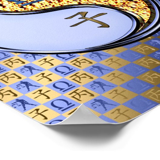 Libra und Feuerrat Poster (Ecke)