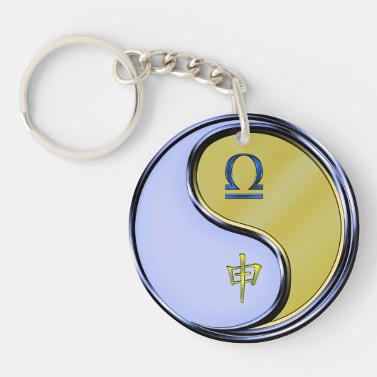 Libra und Metalle Schlüsselanhänger (Vorderseite)