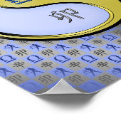 Libra und Metallkaninchen Poster (Ecke)