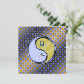 Libra und Metallpferd Karte (Stehend Vorderseite)