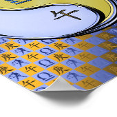 Libra und Metallpferd Poster (Ecke)