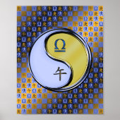 Libra und Metallpferd Poster (Vorne)