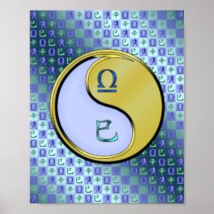 Libra und Metallschlange Poster