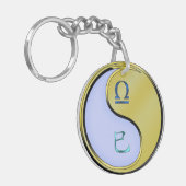 Libra und Metallschlange Schlüsselanhänger (Vorderseite links)