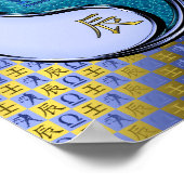 Libra und Wasserdrache Poster (Ecke)