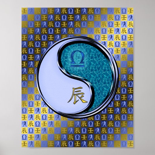 Libra und Wasserdrache Poster (Vorne)