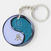 Libra und Wasserdrache Schlüsselanhänger (Rückseite)