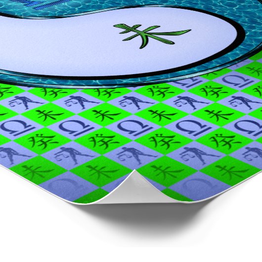 Libra und Wasserziege Poster (Ecke)