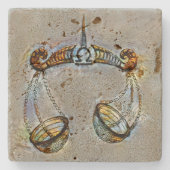 Libra Venedig Steinuntersetzer (Vorderseite)