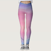 Libra Venus Celestial Typografy Solar System Cool Leggings (Vorderseite)