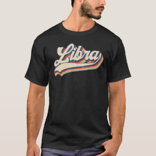 Libra Vintag Zodiac September Geburtstag als T-Shirt