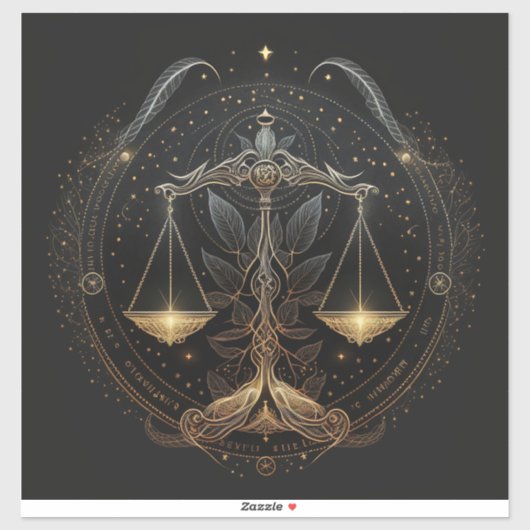 Libra Vinyl Sticker (Blatt)