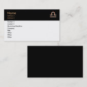 Libra-Visitenkarte Visitenkarte (Vorne/Hinten)