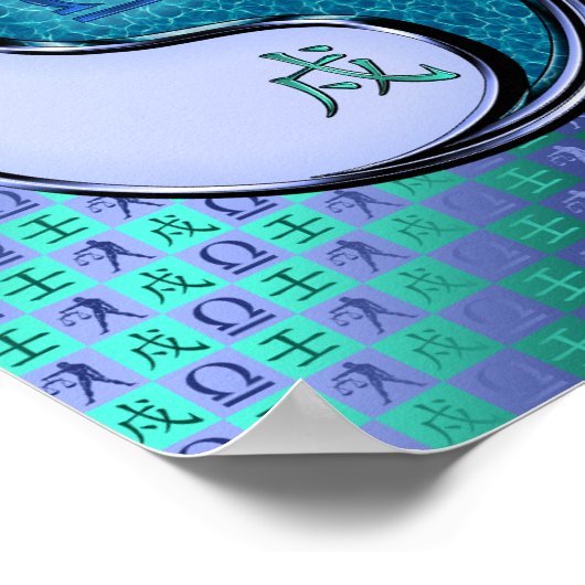 Libra & Water Dog Poster (Ecke)