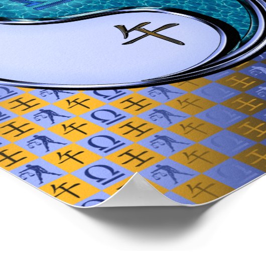 Libra & Water Horse Poster (Ecke)