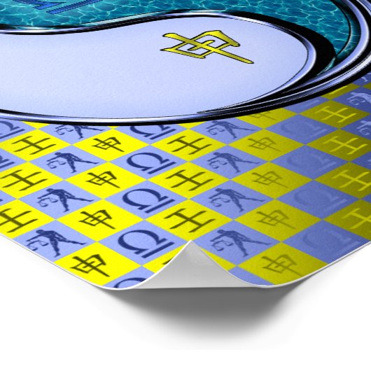 Libra & Water Monkey Poster (Ecke)