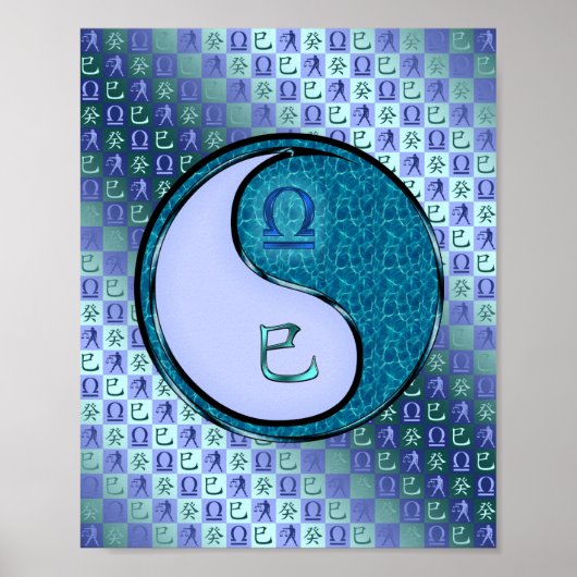 Libra & Water Schlange Poster (Vorne)
