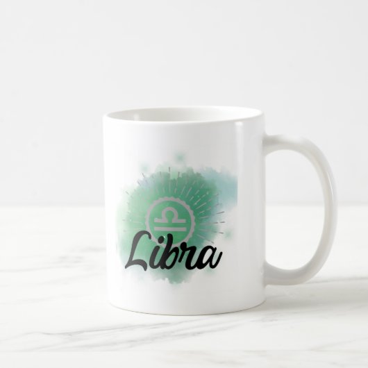 Libra Watercolor Splash Kaffeetasse (Rechts)