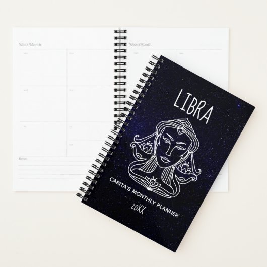 Libra Woman Monthly Planner Planer (Anzeige)