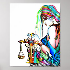 Libra Woman Poster