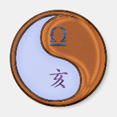 Libra & Wood Boar Magnet (Vorne)