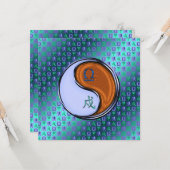 Libra & Wood Dog Karte (Vorderseite/Rückseite Beispiel)