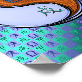 Libra & Wood Dog Poster (Ecke)