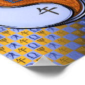 Libra & Wood Horse Poster (Ecke)