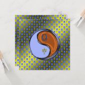 Libra & Wood Monkey Karte (Vorderseite/Rückseite Beispiel)