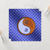 Libra & Wood Ox Karte (Vorderseite/Rückseite Beispiel)