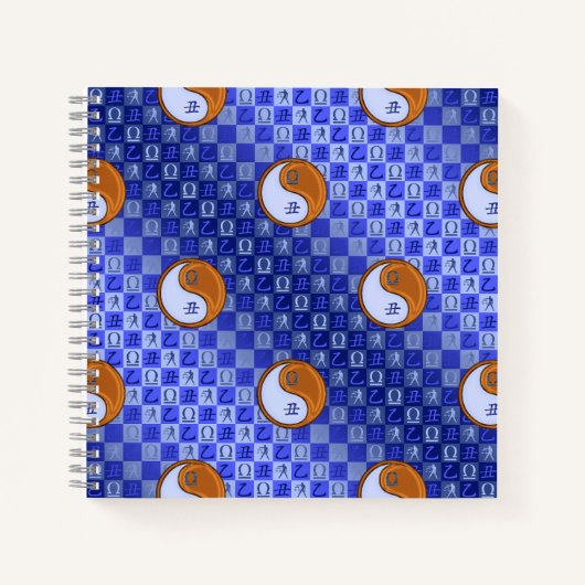 Libra & Wood Ox Spiral Notebook Notizblock (Vorderseite)