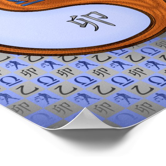 Libra & Wood Rabbit Poster (Ecke)