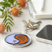 Libra & Wood Tiger Schlüsselanhänger (Seite)