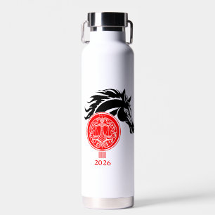 Libra x Jahr des Pferdes 2026 Trinkflasche