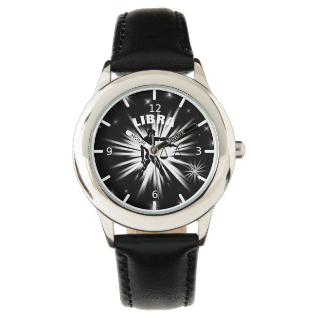Libra-Zeichen Armbanduhr (Vorderseite)