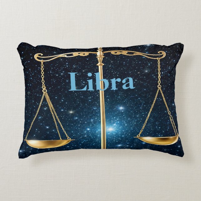 Libra-Zeichen Dekokissen (Vorderseite)