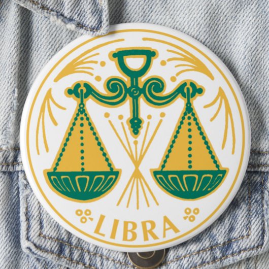 Libra Zeichen des Zodiaks auf Button