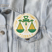 Libra Zeichen des Zodiaks auf Button (Beispiel)