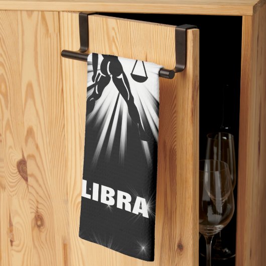 Libra-Zeichen Geschirrtuch (Drittel gefaltet)