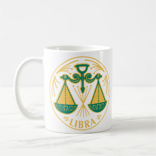 Libra-Zeichen Kaffeetasse