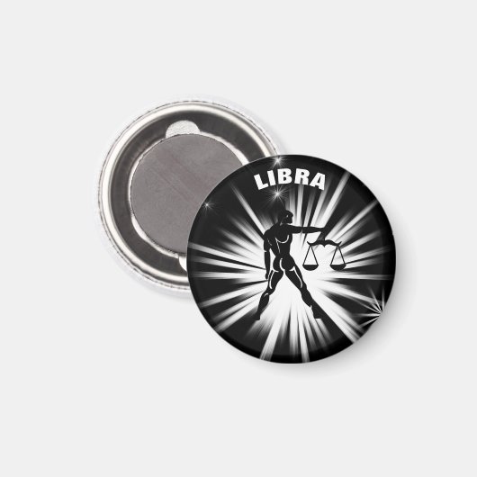 Libra-Zeichen Magnet (Vorderseite/Rückseite)