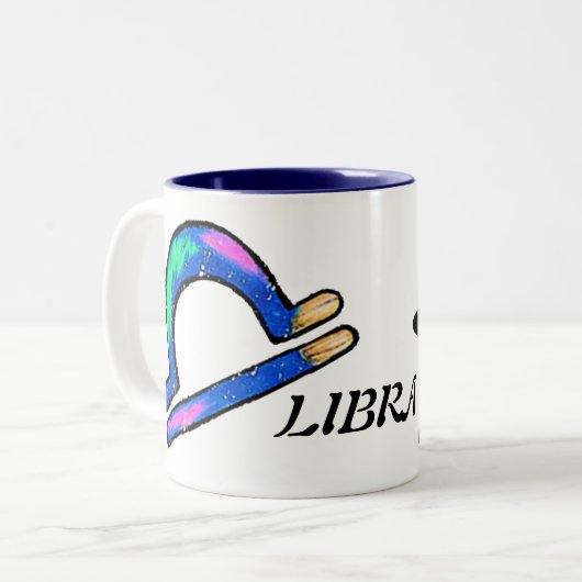 LIBRA.ZIQPU ZWEIFARBIGE TASSE (Vorderseite Links)