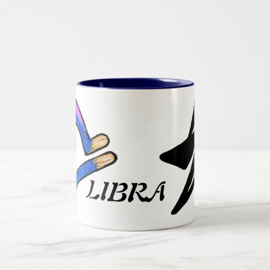 LIBRA.ZIQPU ZWEIFARBIGE TASSE (Mittel)