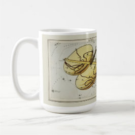 Libra Zodiac Antique Astronomisches Diagramm Kaffeetasse