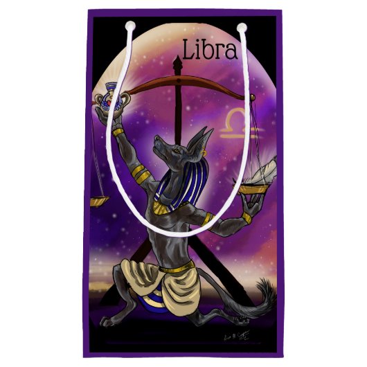 Libra Zodiac Art Kleine Geschenktüte (Vorderseite)