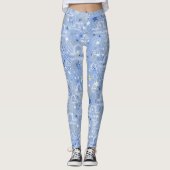 Libra zodiac Astrologie hübsches Muster Leggings (Vorderseite)